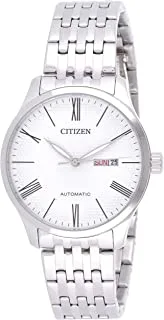 Citizen Mens Mechanical Watch, Analog Display and Stainless Steel Strap