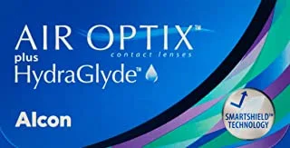 عدسات Air Optix HydraGlyde اللاصقة الشهرية ديوبتر (+5.25) - 6 عدسات