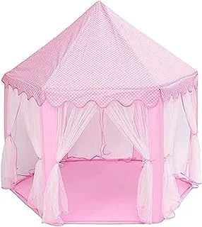 Pink Lovely Hexagonal Princess Castle Game House Toy Tent