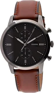 Fossil Townsman Chronograph Amber Leather Watch, FS5522