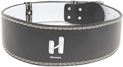 Laubr Sport Hirmoz Weight Lifting Belt By Iron Master, 105-Cm Padded Leather Weight Belt - Heavy Duty And Comfortable Black Support For Heavy Weightlifting And Fitness