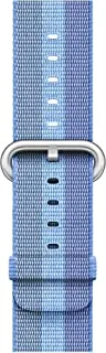 Apple MPVX2ZM / A حزام نايلون منسوج لساعة 38 ملم ومعصم 125-195 ملم - أزرق تاهو