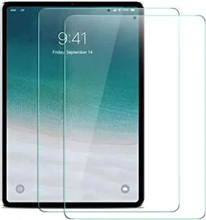 واقي شاشة ELTD لجهاز iPad Pro 12.9 ، [صلابة 9H] واقي شاشة من الزجاج المقوى مضاد للكسر لهاتف iPad Pro 12.9 2018 الذكي (شفاف) （عبوتان)