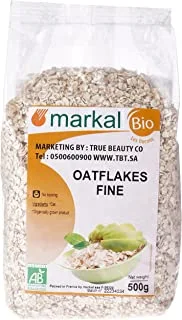 Organic Organic Fine Oat Flakes By Markal , 500Gm (Brown)