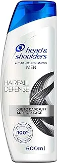 Head & Shoulders Men Hairfall Defense Anti-Dandruff Shampoo, 600 ml