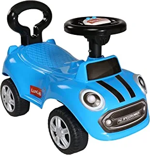 Funz Spin World Funny Car Kids Ride On Car PuSh Toy Toddler,Sit To Stand Toddler Ride On Toy For Boys And Girls C378, Blue Color
