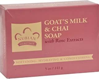 Nubian heritage goat's milk & chai soap, 5oz