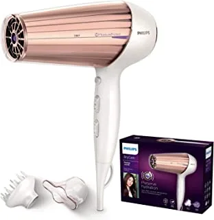 Philips HP8280/03 Moisture Protect Hair Dryer with Ionic Conditioning, 2300 Watt, White/Rose Gold - Pack of 1