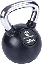 Delta Fitness Rubber Kettlebell, 20 Kg Capacity