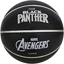 Joerex Basketball Black Panther 19014-P, By Hirmoz - For Indoor Or Outdoor Playground Hoops - Size 7 - Black/Gray