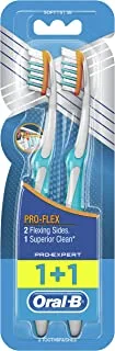 Oral B Pro-Flex Soft Manual Toothbrush, 2 Count