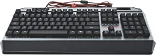 لوحة مفاتيح الألعاب باتريوت فايبر للألعاب V765 ميكانيكية بإضاءة RGB مع عناصر تحكم في الوسائط - مفاتيح Kailh Box ، 104 مفاتيح قياسية ، مسند يد مغناطيسي قابل للإزالة