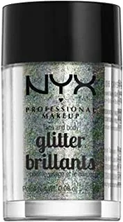 NYX PROFESSIONAL MAKEUP Face & Body Glitter, Crystal, 0. 08 Ounce GLI06