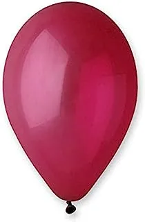 Gemar Standard Latex Balloon 100-Pieces, 12-inch Size, Burgundy