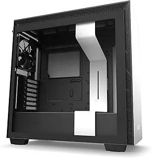 Nzxt H710 - Ca-H710B-W1 - Atx Mid Tower Pc Gaming Case - Front I/O Usb Type-C Port - Quick-Release Tempered Glass Side Panel - Cable Management System - Water-Cooling Ready - White/Black