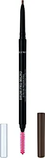 قلم تحديد الحواجب Brow Pro Micro Ultra-Fine Precision من ريميل لندن ، 02 بني ناعم ، 0.09 جم