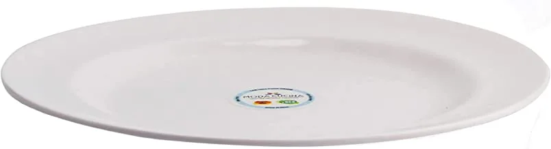 MODA CUCINA MELAMINE HAMMERED FINISH DINNER PLATE WHITE 28CM- ESMA APPROVED (MCP-5139-WH)