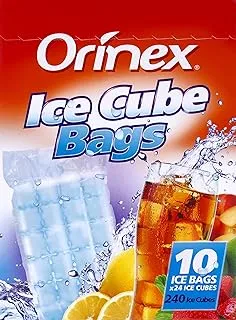 اورينكس اكياس مكعبات الثلج ، 10 اكياس - شفاف
