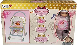Bambolina Royal Buggy Set 8 in1 - For Ages 3+ Years Old