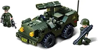 Sluban Army Series - Double Gun Vheicle Building Set 102 PCS with 2 Mini Figures - For Children 6+ Years Old