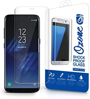 4D Glass Screen Protector for Samsung S8 Plus, Anti-Scratch, Bubble Free, Clear