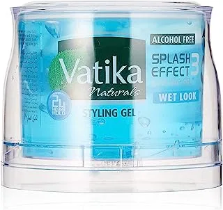 Vatika Menz Wet Look Hair Gel - 500 ml | With Aloe Vera, Honey & Jarjeer Extracts | Splash Effect with 24 Hr Hold