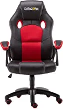 كرسي ألعاب داتا زون بتصميم مريح باللونين الأسود والأحمر