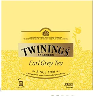 Twinings Grey Earl 50 Tea Bags, 195g - Pack of 1