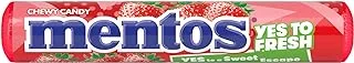 Mentos Chewy Strawberry Flavoured Sweets, 29g - Pack of 1