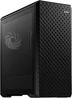 Xpg defender pro mid-tower atx mesh front panel rgb effect efficient airflow tempered glass pc case