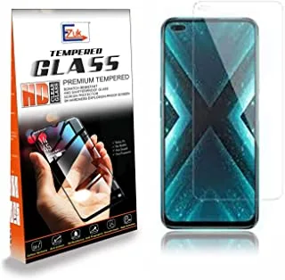 Ezuk Premium Tempered Glass Screen Protector for Realme X3 & X3 SuperZoom [Easy Installation, 9H Scratch Resistance, Anti Bubble] (Transparent)