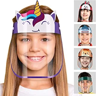 Smart Line Adjustable Face Shield Anti-Fog Anti-Droplets With Full Face Protective Shield For Kids, Unicorn, One Size