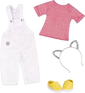 Glitter Girls | Doll Deluxe Lace Overalls Outfit - 14Inch, Gg50118Z