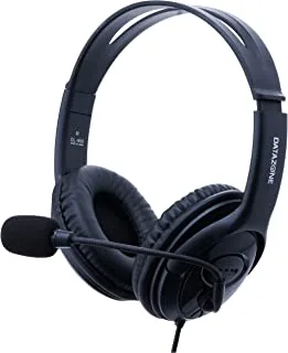 Datazone Gaming And Laptop Headphones With Noise Canceling Microphone, Lightweight And Comfortable To Wear-Dl-900 Black, Medium, Wired