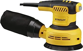Stanley Ss30 300W 125Mm Variable Speed Random Orbital Sander(Yellow & Black)