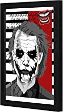 LOWHA Joker black red Wall art wooden frame Black color 23x33cm By LOWHA