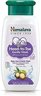 Himalaya Head to Toe Gentle Wash is a no tears formula Free from synthetic colors, parabens & phthalates -200ml