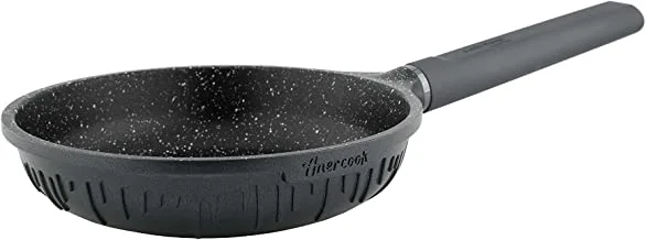 Amercook kylie non stick aluminium open frying pan size: 24cm, black
