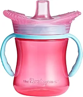 The First Years Teethe Around Sensory Trainer Sippy Cup, Pink