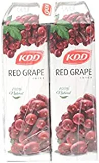 KDD Red Grape Juice, 4 X 1 Liter - Pack of 1
