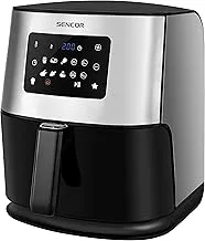 SENCOR - Air Fryer, 10 pre-set cooking programs, Volume 3L, Oil-Free Frying System, Special Air Flow System, Air outlet filter, 1700W, SFR 6100BK, 2 years replacement Warranty