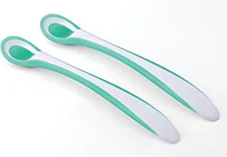 Nuvita Set 2 Thermosensitive Spoons, Green