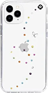 Bling My Thing - بابيلون كبير شفاف لهاتف iPhone 12 Pro Max - حلوى القطن (كريستالات Swarovski)