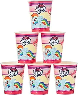 amscan 11012112 Colorful Disposable Paper Cups with My Little Pony Theme-8 Pcs