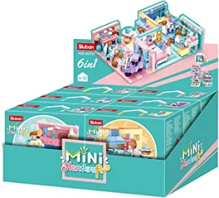 Sluban Mini Handcraft Building Blocks (6 Boxes) , for Ages 6+ Years Old