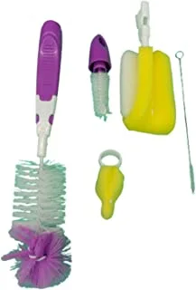 Baby Bottle Cleaning Brush Set of 5 Pieces, 12x6x6cm