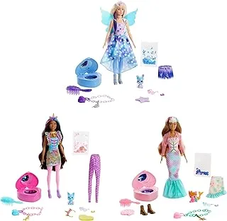 Barbie Color Reveal Peel Doll with 25 Surprises & Fantasy Fashion Transformation GXY20