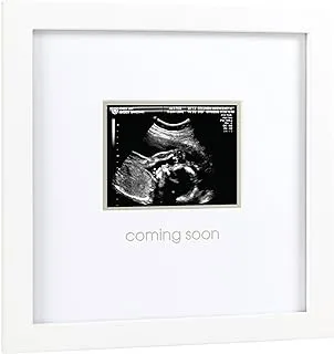 Pearhead Baby Coming Soon Sonogram Picture Frame, Pregnancy Keepsake Photo Frame, Gender-Neutral Baby Nursery Décor