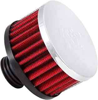 K&N 62-1495 Vent Air Filter/Breather: Vent Air Filter/Breather; 0.5 in (13 mm) Flange ID; 1.75 in (44 mm) Height; 3 in (76 mm) Base; 3 in (76 mm) Top