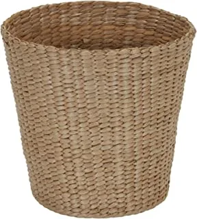Household Essentials ML-6634 Cattail and Paper Waste Basket, Cream, Tan